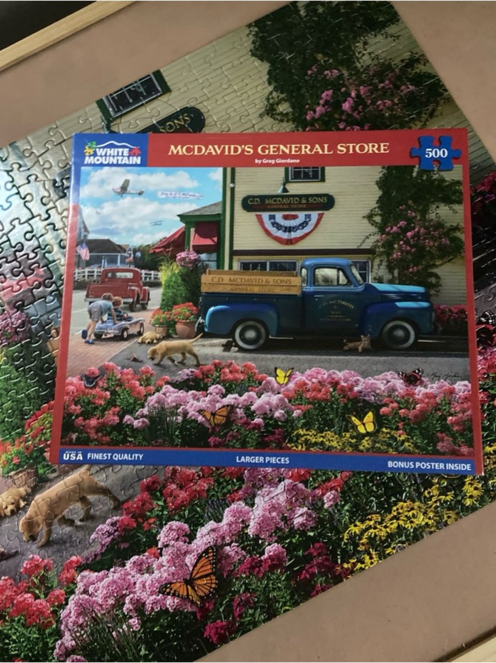 White Mountain McDavid’s General Store 500 piece puzzle 🧩 🎨 Greg Giordano (2023)